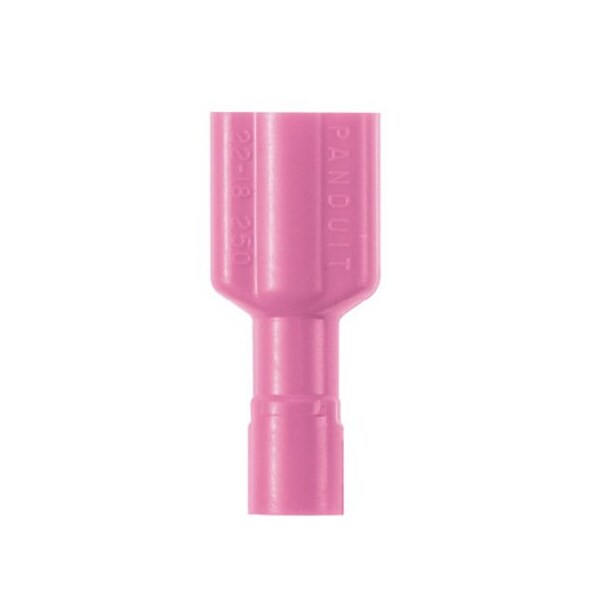 Panduit Female Disconnect, Nylon, 22-18AWG, PK100 DPF18-110FIB-C - main